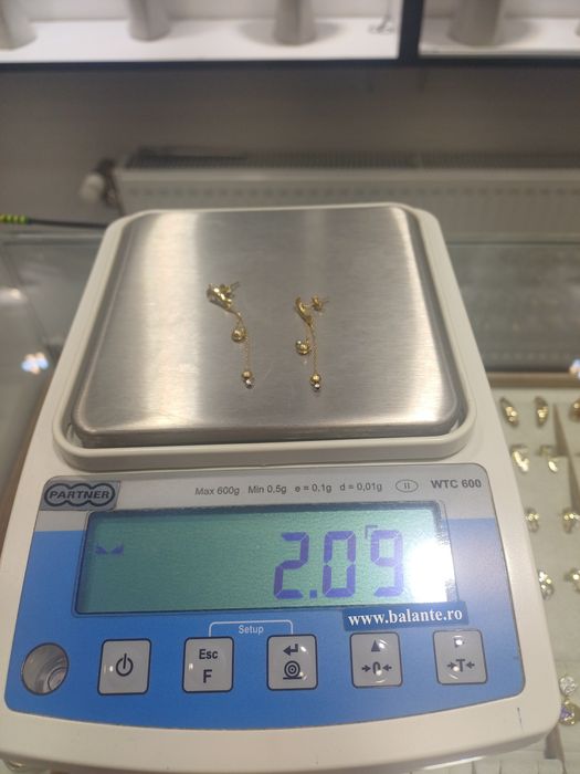 Cercei de  aur 14 k