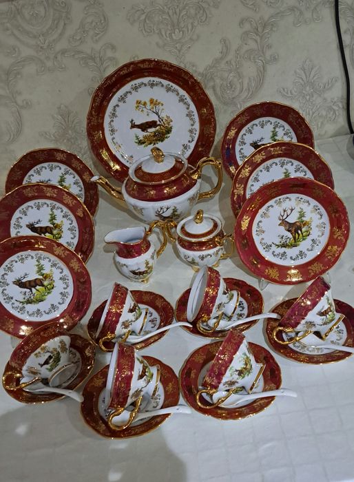 Чехословакия оргинал чайный сервиз на 6 персон