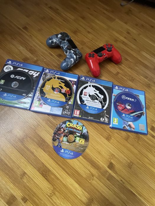 Ps4 slim spider man edition cu foarte multe jocuri