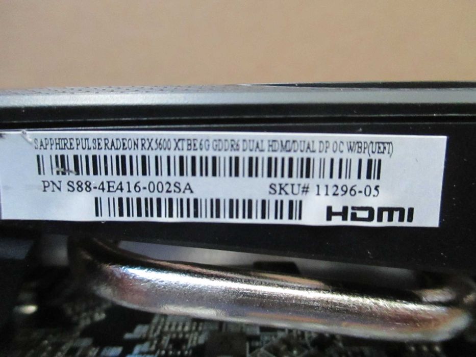 Видеокарта SAPPHIRE PULSE RX 5600 XT BE 6G GDDR6, PCIE 4.0