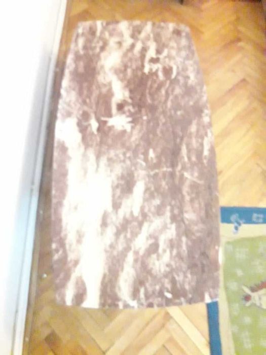 Masa mare cu blat de marmura si picioare din bronz