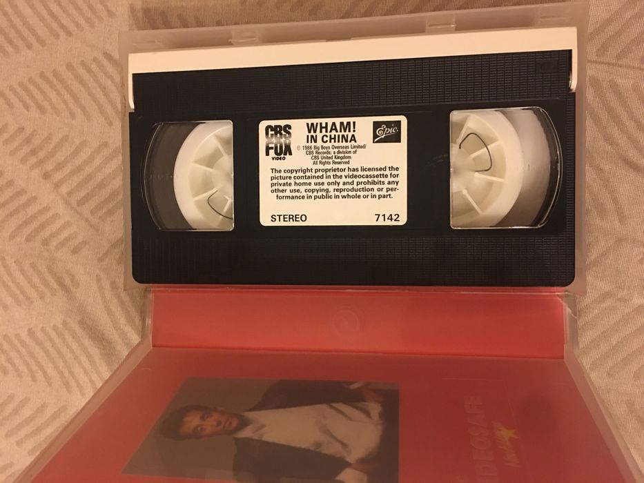 WHAM George Michael Rare VHS Видео Касета Rare Оригинал
