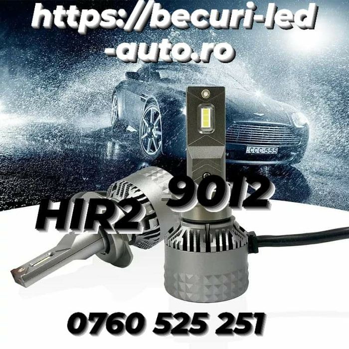 Două Becuri Led HIR2-9012 (20000Lm/80W/6000K)Calitatea Premium