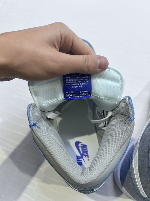 Adidasi Jordan 1 high washed blue marimea 43