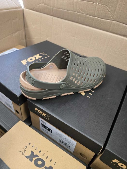 Чехли за риболов Fox Khaki Clogs