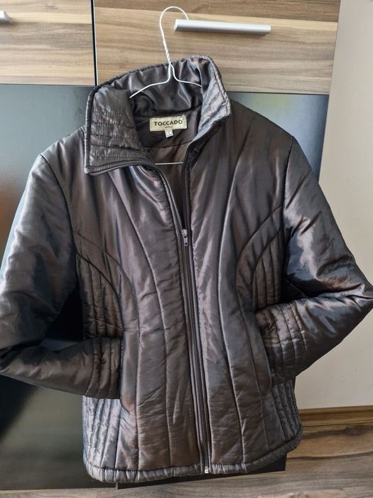 Дамско яке, размер S, тъмнокафяво