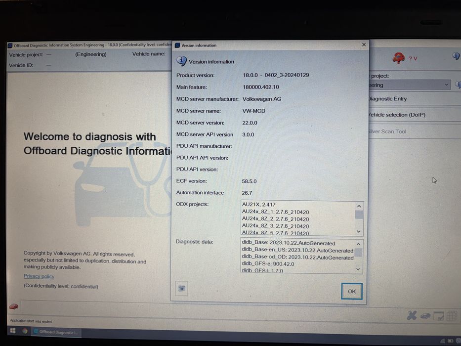 VAS6154 WiFi диагностичен интерфейс VW Audi Skoda + ODIS 24 ENG 18