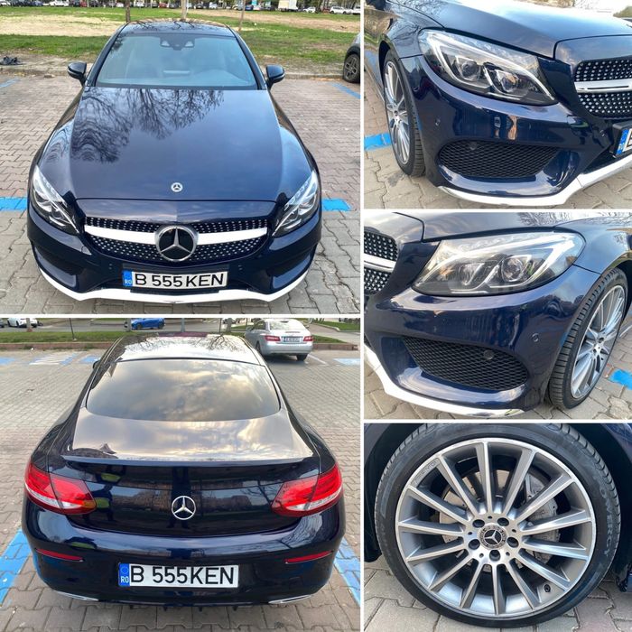Mercedes Benz C250 coupe AMG 2.2 CDI Automat 9G-tronic 2017 Distronic Camere 360 ILS-Led €18900 TVA deductibil