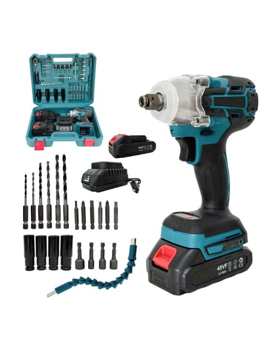 Bormasina electrica cu impact doua baterii 48v