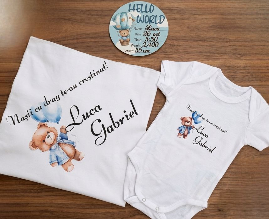 Lumânare botez trusou  băiță botez bebe