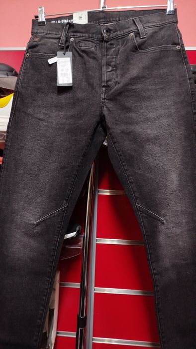 Оригинални дънки G-Star Raw D-Staq W31 нови мъжки черни slim  5 pocket