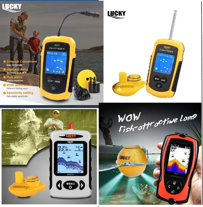 Эхолот Lucky беспроводной проводной