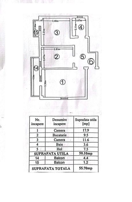 Liber, 2 c decomandat, Nicolina - Rond Vechi, complet mobilat, parcare
