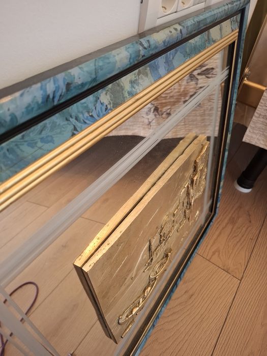 Tablou folie argint bazorelief