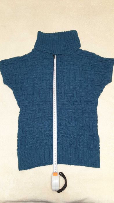 Bluza cu maneca scurta turquoise, mar S / 36