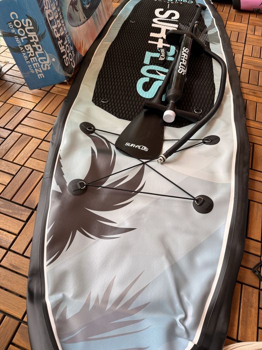 Чисто нов падъл борд – комплект с помпа и гребло.