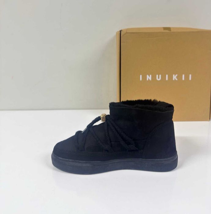 INUIKII Classic Low Black Suede (Много Запазени) – Размер 38 (24.5 см стелка)