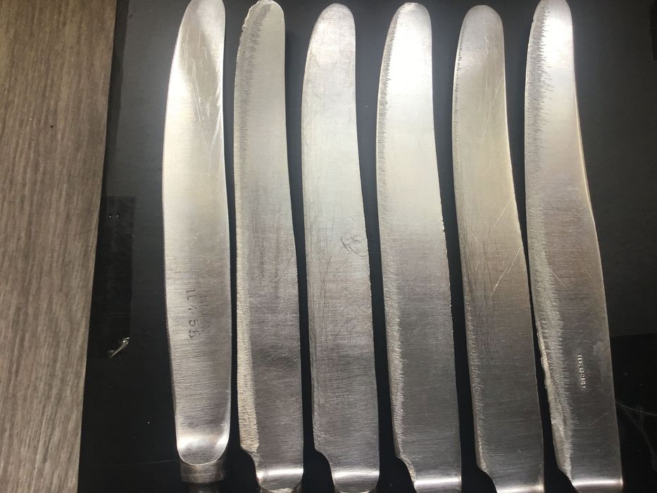 Столовые ножи из мельхиора