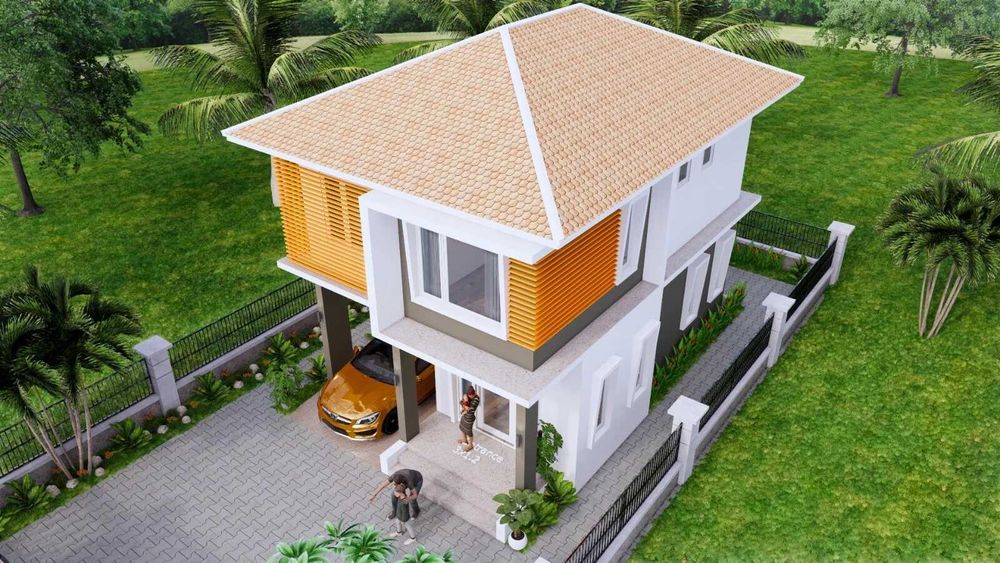 НА ИЗПЛАЩАНЕ - Двуетажна сглобяема къща с 3 спални, 108 кв. м