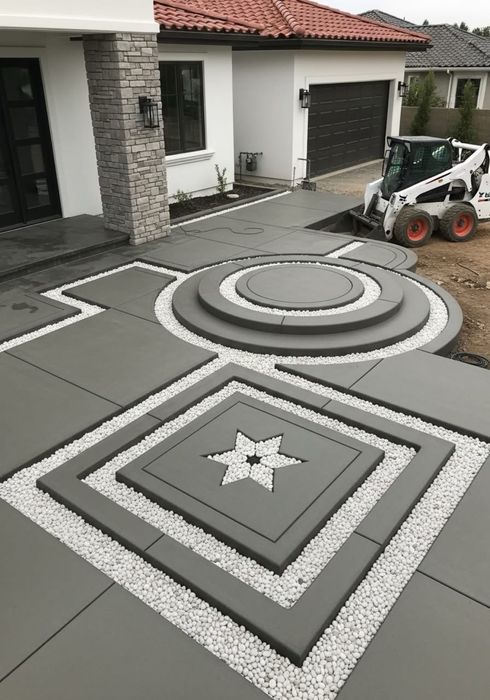 Beton amprentant si elicopterizat