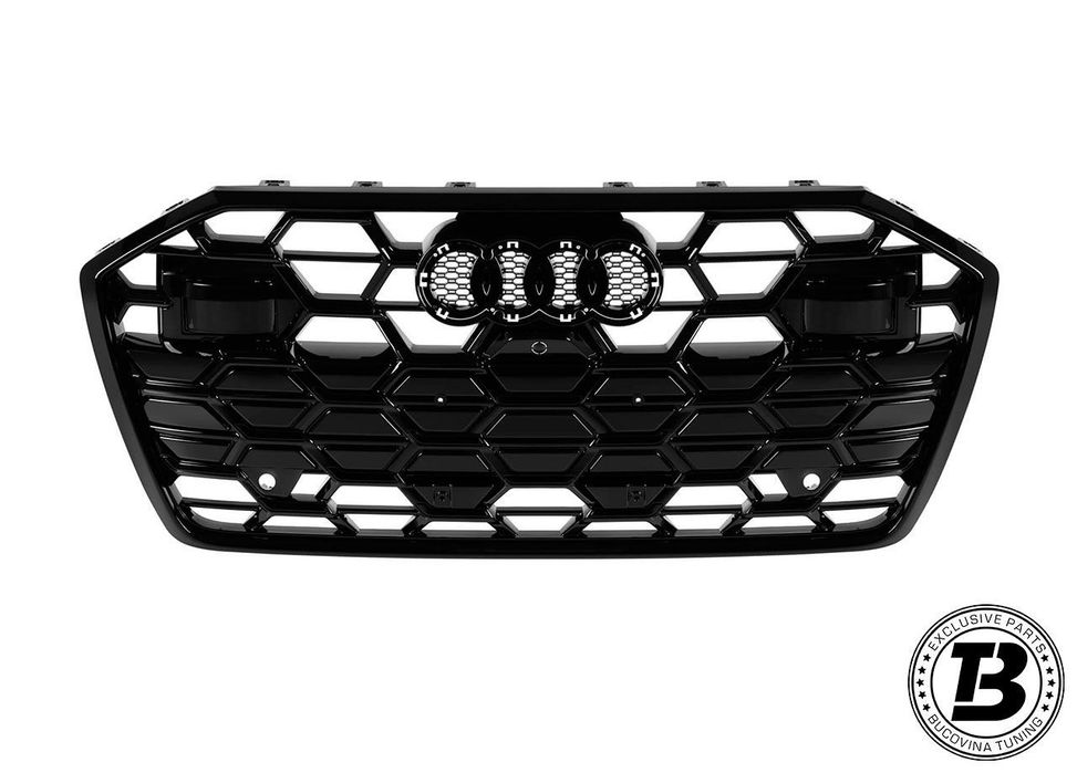 Set Grile laterale si Grila Centrala compatibila cu Audi A6 C8 RS6 Design