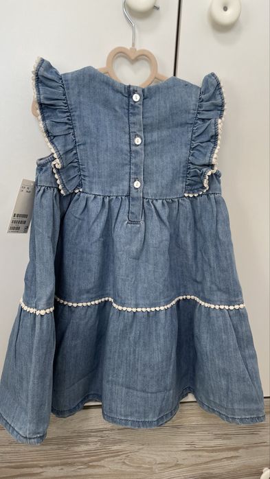 Дънкова  рокля с бродерии H&M