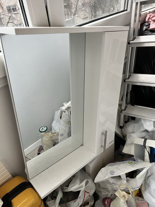 Dulap cu oglinda si iluminare pentru baie (nou)