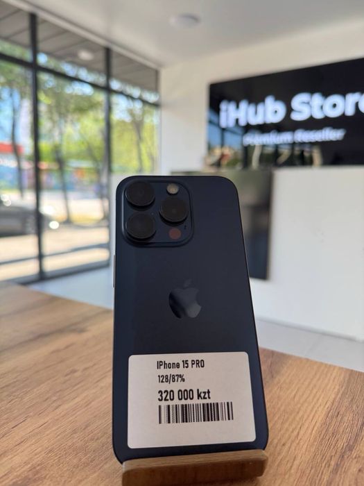 iPhone 15 Pro•128GB/87%BlueTitanium Айфон 15 Pro•128гб/87%КөкТитан
