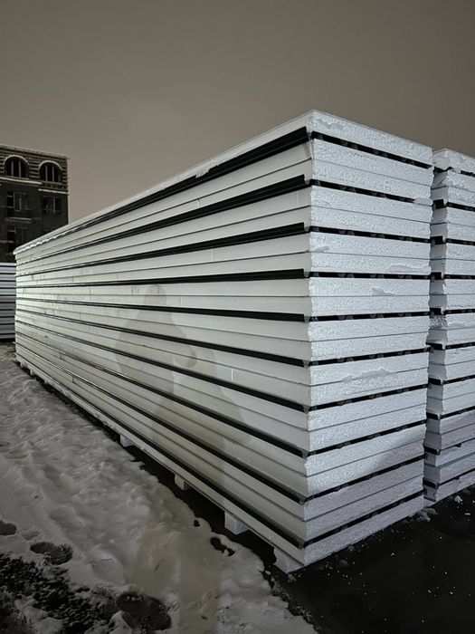 Sendvich panel/сэндвич панель/prof nastil panel. Доставка. Установка