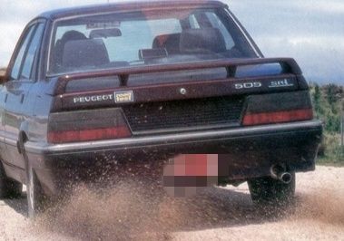 Спойлер Gutmann/Zender Peugeot 405 / 505 SRI GTX  Original Germany