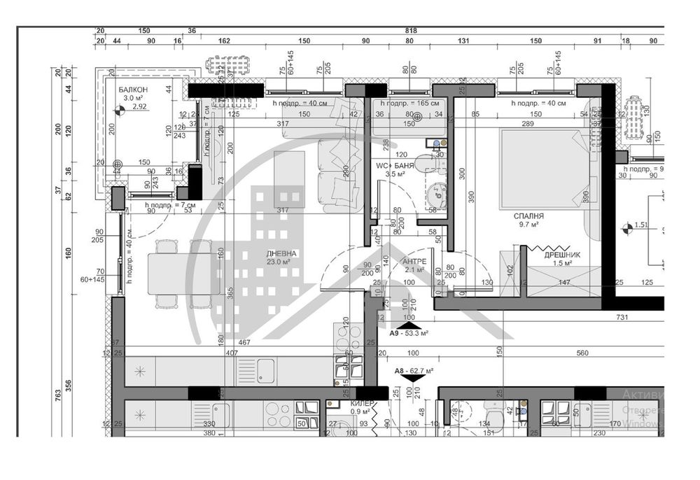 Продава се Двустаен апартамент в Варна, Владислав Варненчик - 62 кв.м за 684 €/кв.м - Снимка #1