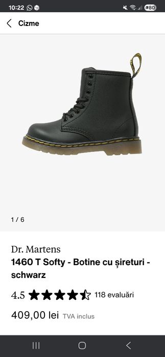 Dr. Martens Bocanci copii 24