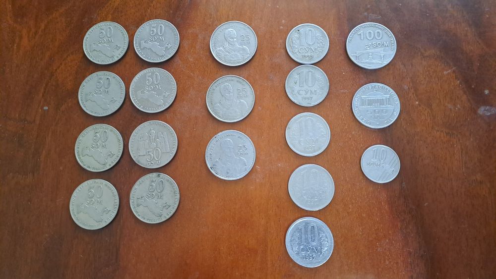 Продам монеты узбекские