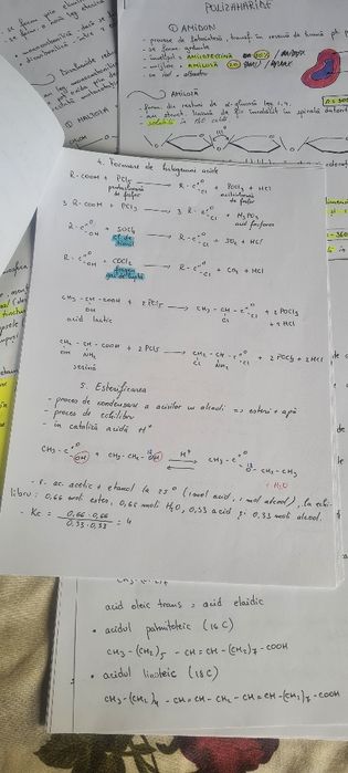 Chimie organică sinteze pentru bac/admiterea la medicină