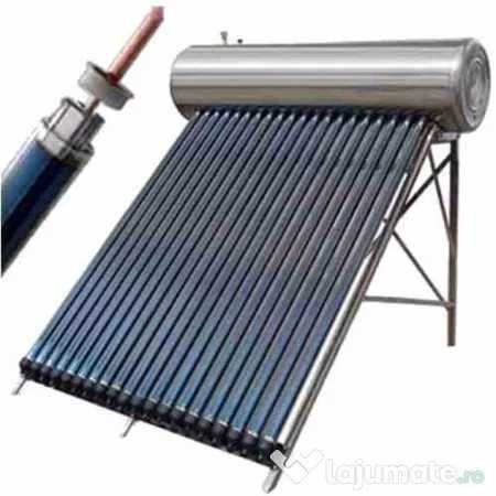 Panou solar presurizat boiler inox 100 l cu 10 tuburi vidate