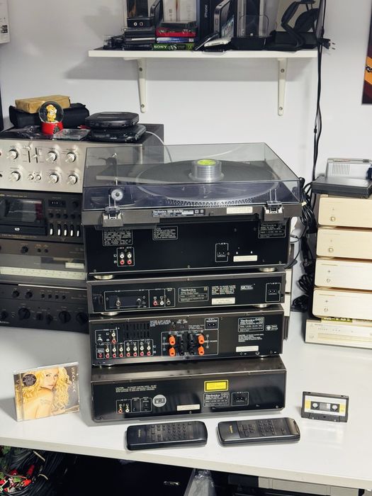 Linie audio TECHNICS-amplificator, deck B765,tuner,CD ps-700,pick-up