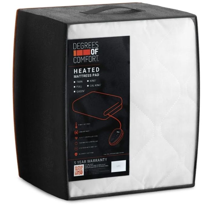Topper electric Degrees of Comfort pentru saltea din SUA, dual control, consum redus, ca nou