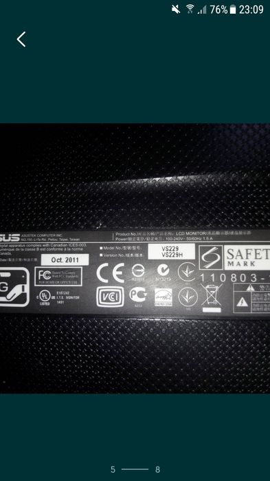 Acer 24"cu 19v,Assus 22" HP 19"5 Philips 22 cu 220v