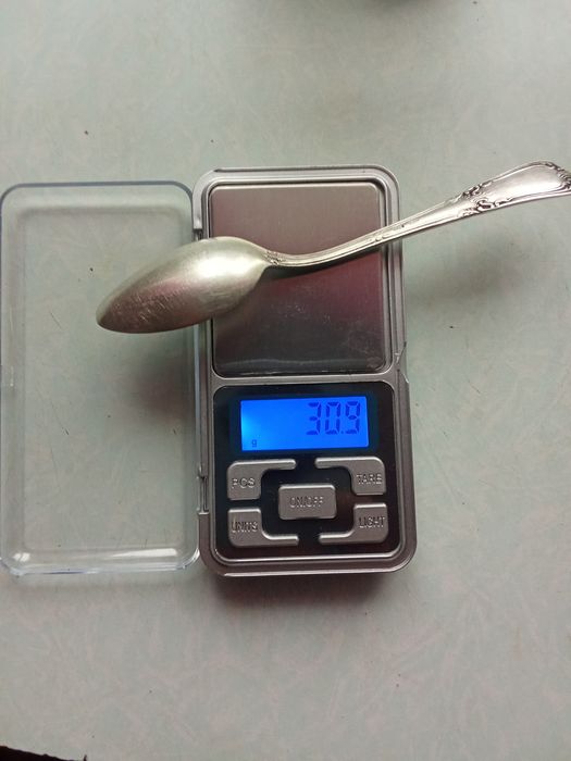 Чайные ложки серебро 875