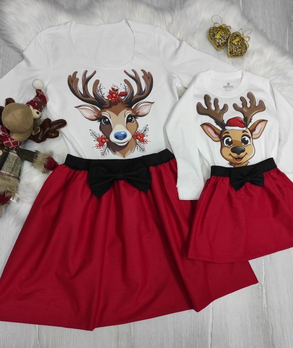 Коледен комплект за мама и дете