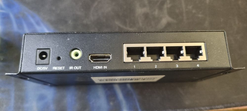 Передатчик и приемник HDMI по витой паре (HDMI Extender 1х4)