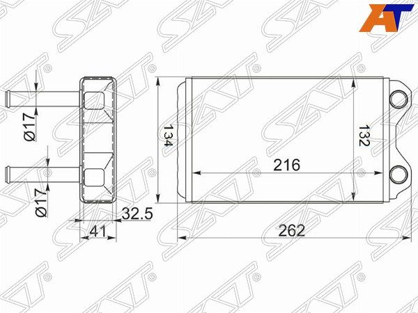 Радиатор отопителя салона Toyota Corolla
