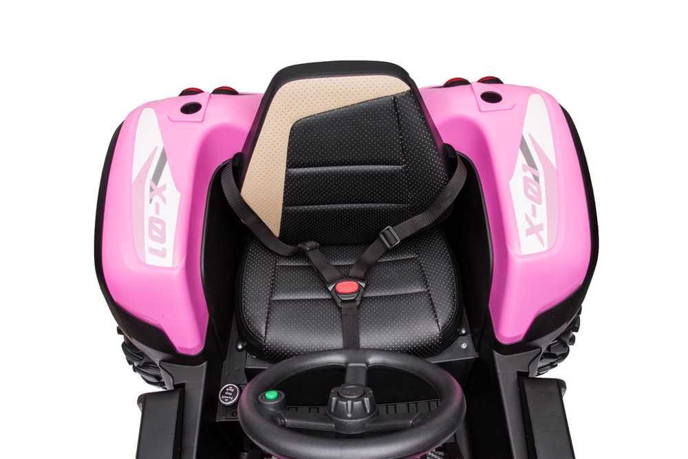 Tractor electric copii 24V, 2x200W, telecomanda RC, BLT-206 roz