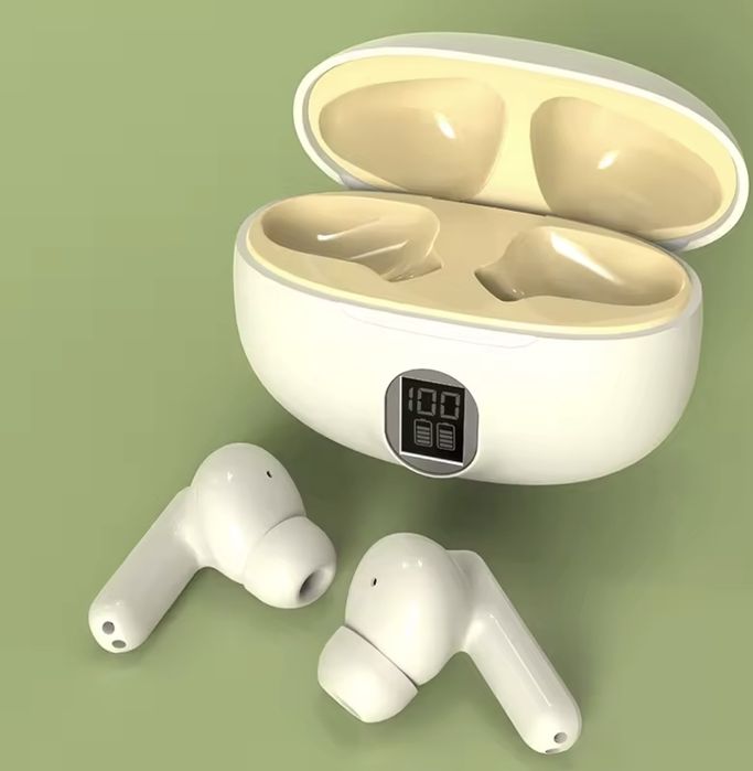 Безжични Bluetooth слушалки с дисплей за заряда - кристален звук