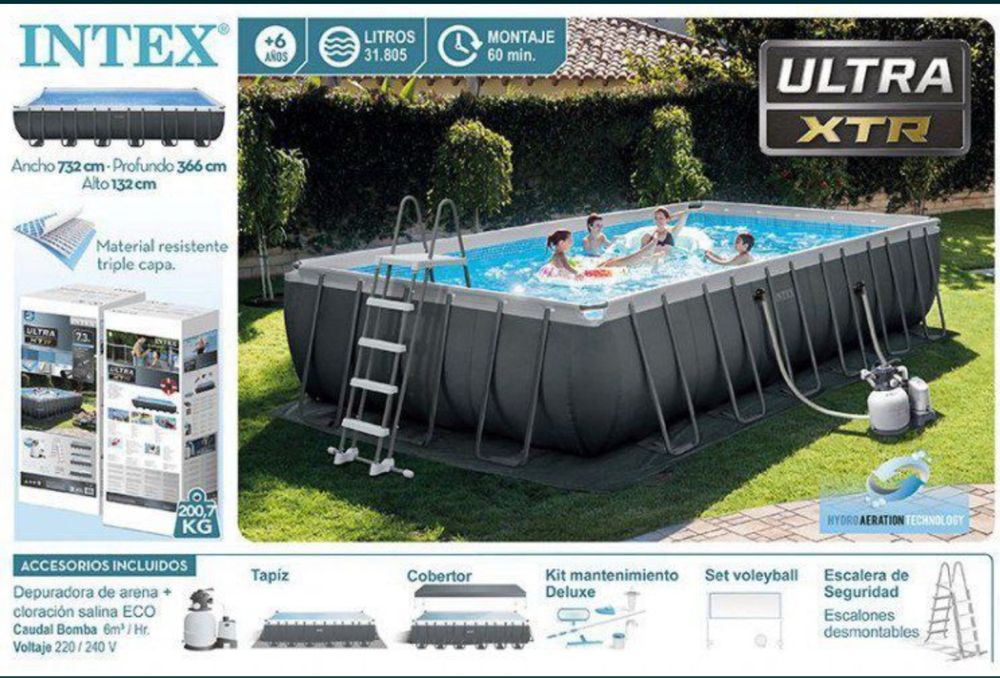 Каркасный бассейн Intex Ultra Frame 732x366x132 см