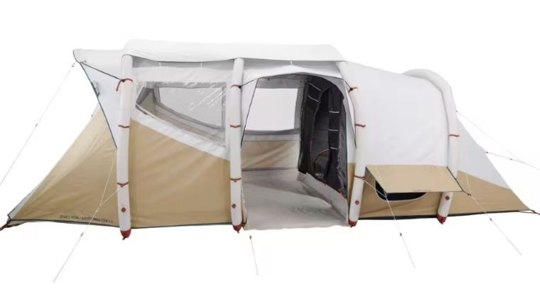 Палатка с надуваема конструкция quechua air seconds 6.3 f&b