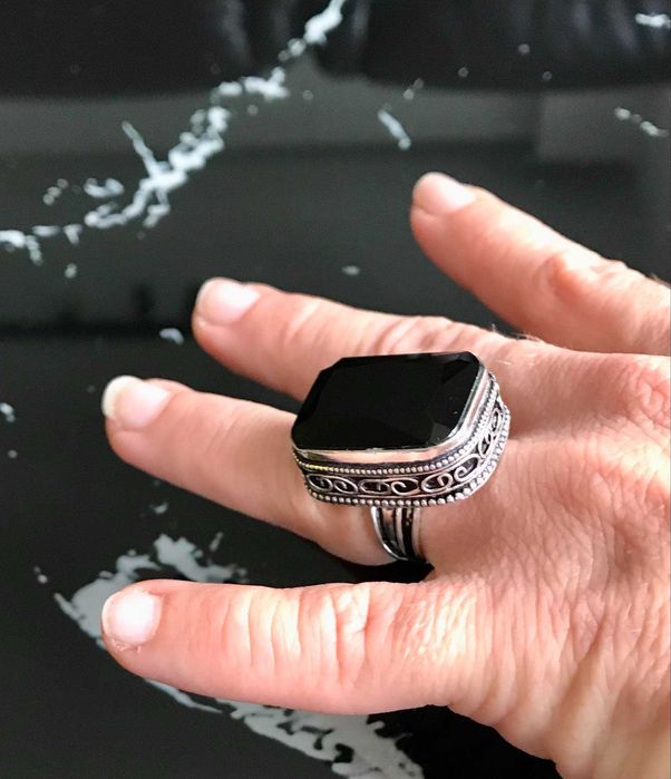 Inel Argint 925 cu Piatra Semipretioasa Onix Vintage