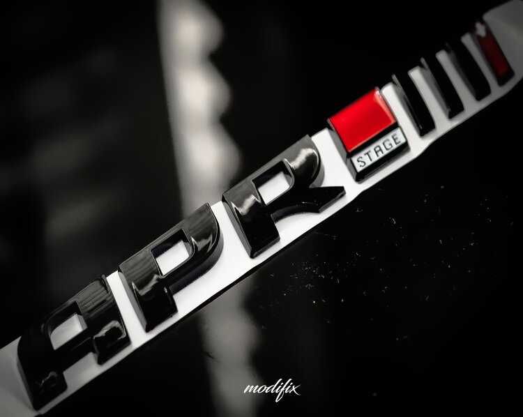 Емблемa APR Stage черен пияно лак Audi VW