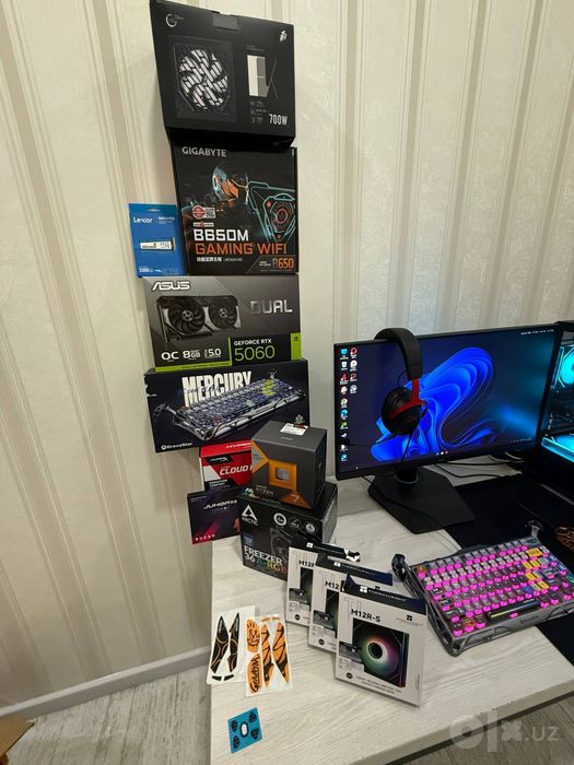 Gaming PC Ryzen 7 7800X3D/ RTX 5060 8GB/ 16GB DDR5/ SSD 1TB/ 25" 400Hz