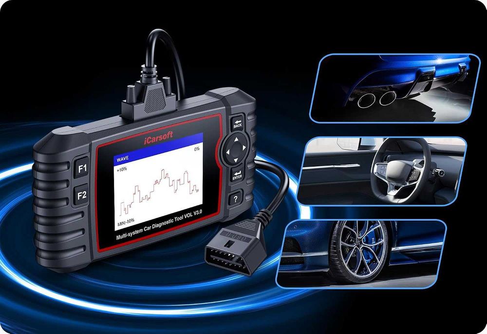 iCarsoft VOL V3.0 VOL Уред за диагностика на кола OBD2 съвместим с Volvo и Saab